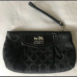 Coach black Wristlet